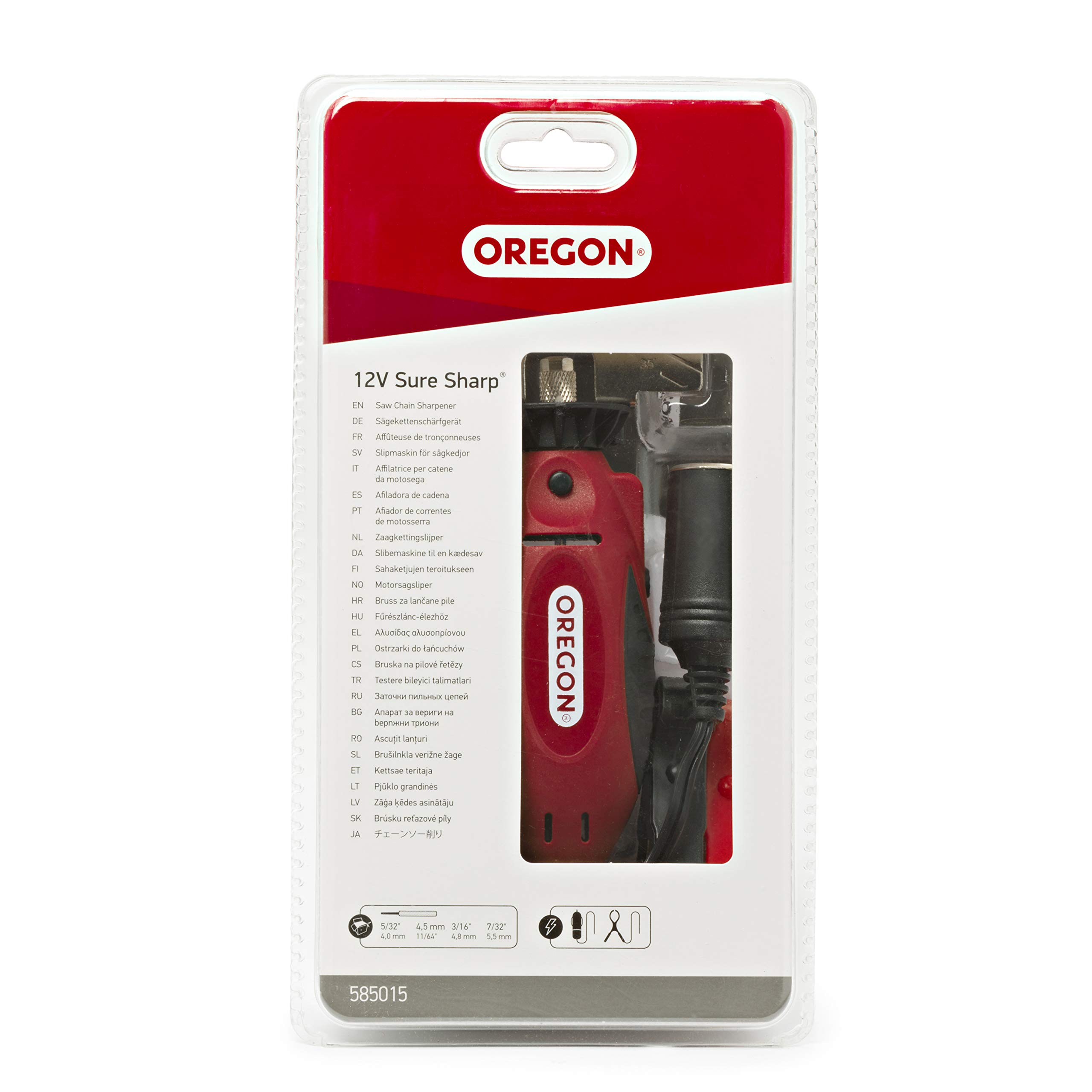 Oregon 12V Sure Sharp Handheld Electric Chainsaw Chain Grinder/Sharpener, 2-in-1 Saw Chain Sharpening & Maintenance Tool, 16′ Cable (575214) - Image 6