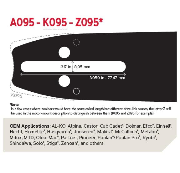 Oregon Chainsaw Guide Bar & Chain Combo, AdvanceCut Replacement for Saw Chains, Bar Length 20" (50cm) with Low Kickback Chain Set, 3/8" Pitch, 0.050" Gauge, 72 Drive Links (584818) - Image 6