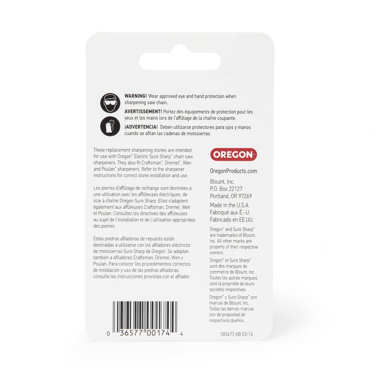 Oregon 28842 3/16-Inch Electric Sure Sharp Replacement Sharpening Stones - Image 5