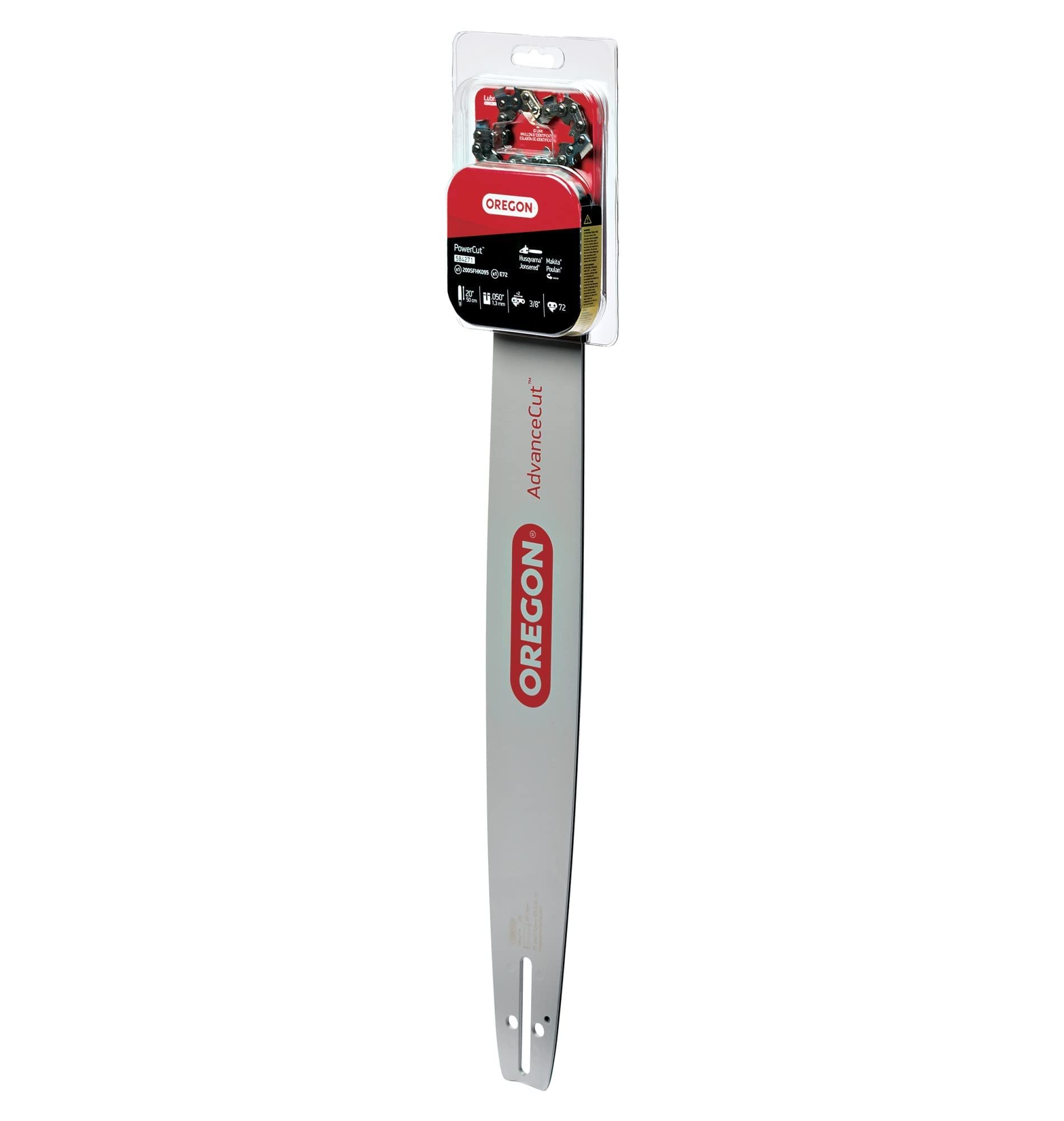 Oregon 584271 Chainsaw Guide Bar & Chain Combo, PowerCut Replacement Bar Length 20" (50cm) with Chain Set, 3/8" Pitch, 0.050" Gauge, 72 Drive Links - Image 5