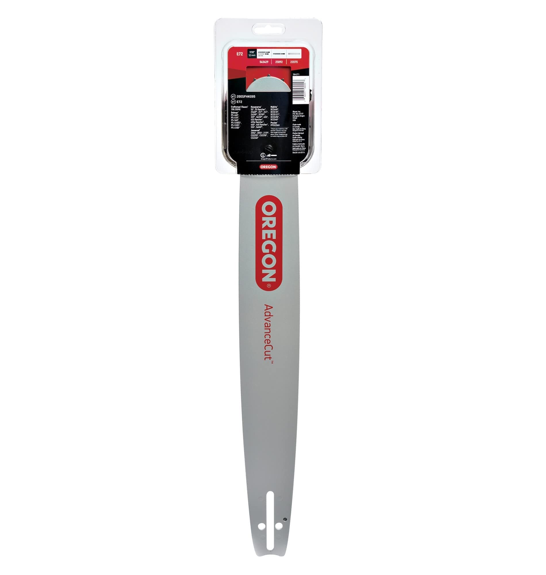 Oregon 584271 Chainsaw Guide Bar & Chain Combo, PowerCut Replacement Bar Length 20" (50cm) with Chain Set, 3/8" Pitch, 0.050" Gauge, 72 Drive Links - Image 7