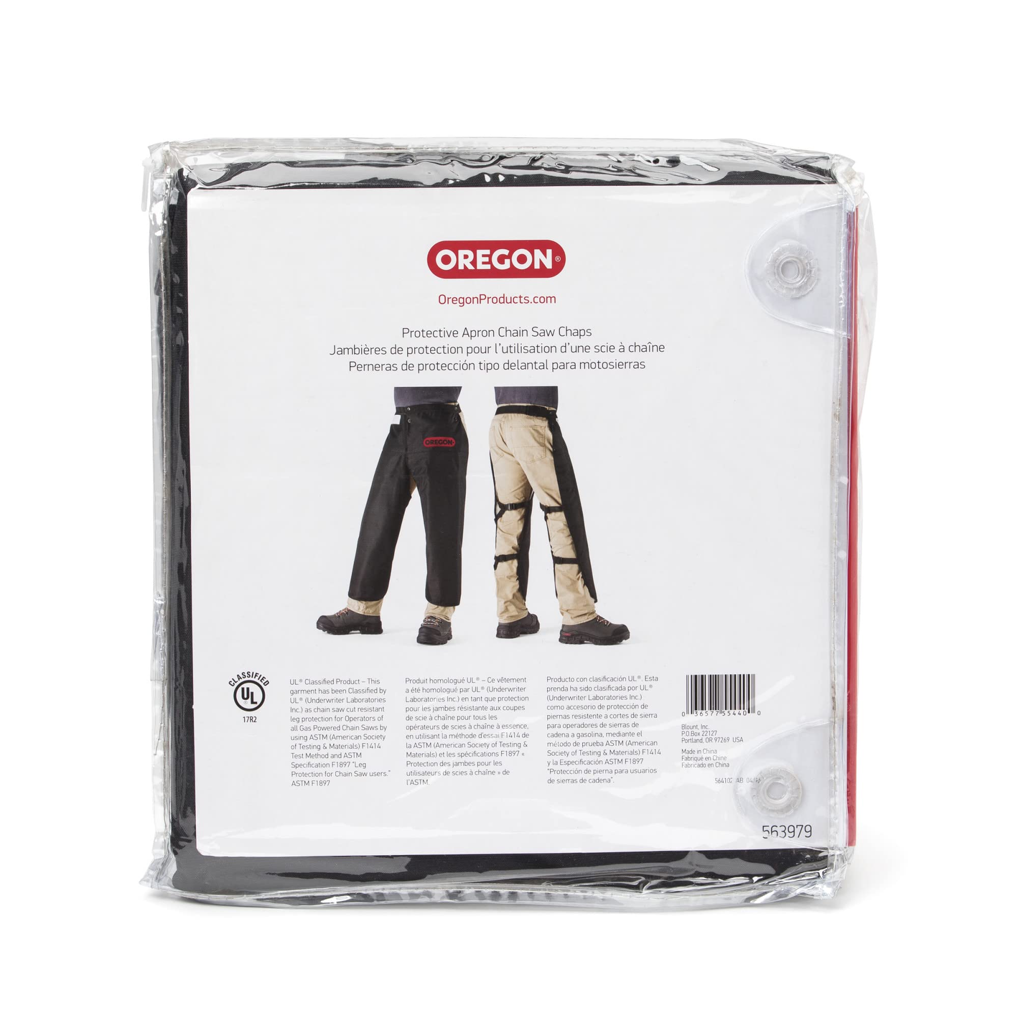 Oregon Protective Chainsaw Chaps for Cutting and Logging, 8 Layers Lightweight, Breathable Material, One Size Fits All, Black (563979) - Image 5