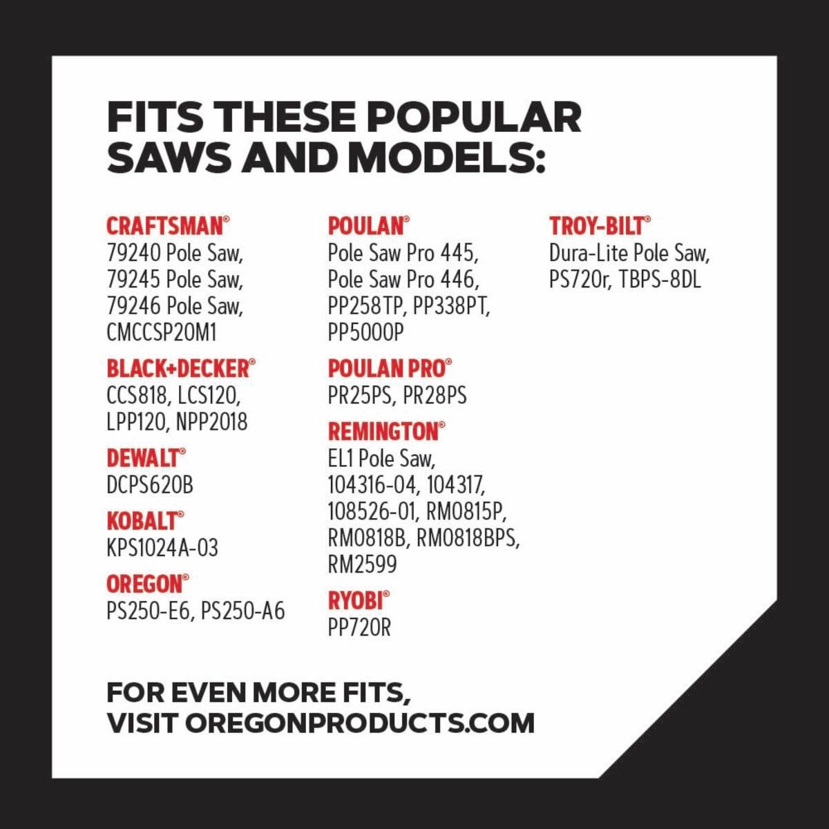 Oregon R34 AdvanceCut Replacement Chainsaw and Pole Saw Chain, for 8" Guide Bars, 34 Drive Links, Pitch: 3/8" Low Profile, .043" Gauge - Image 4