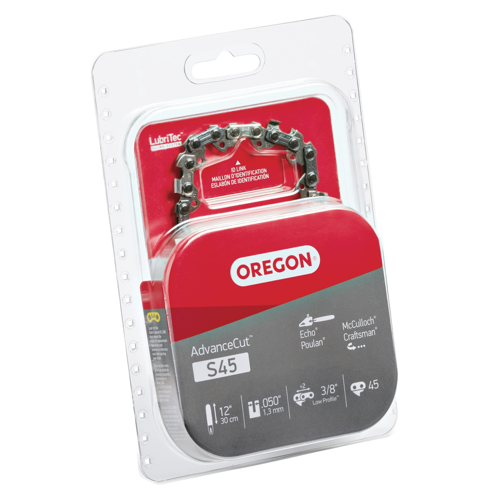 Oregon S45 AdvanceCut Replacement Chainsaw Chain for 12-Inch Guide Bar, 45 Drive Links, Pitch: 3/8" Low Profile, .050" Gauge - Image 4
